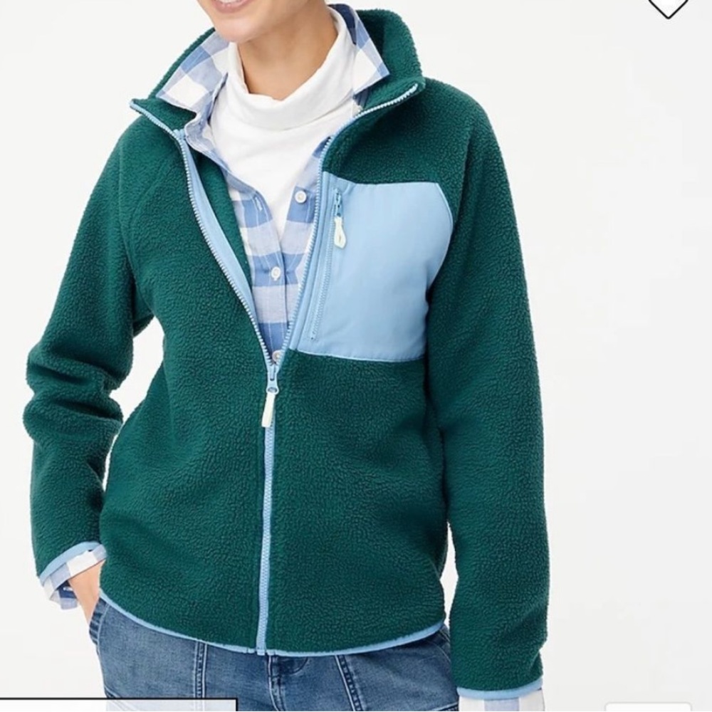 NWT J. Crew Sherpa jacket